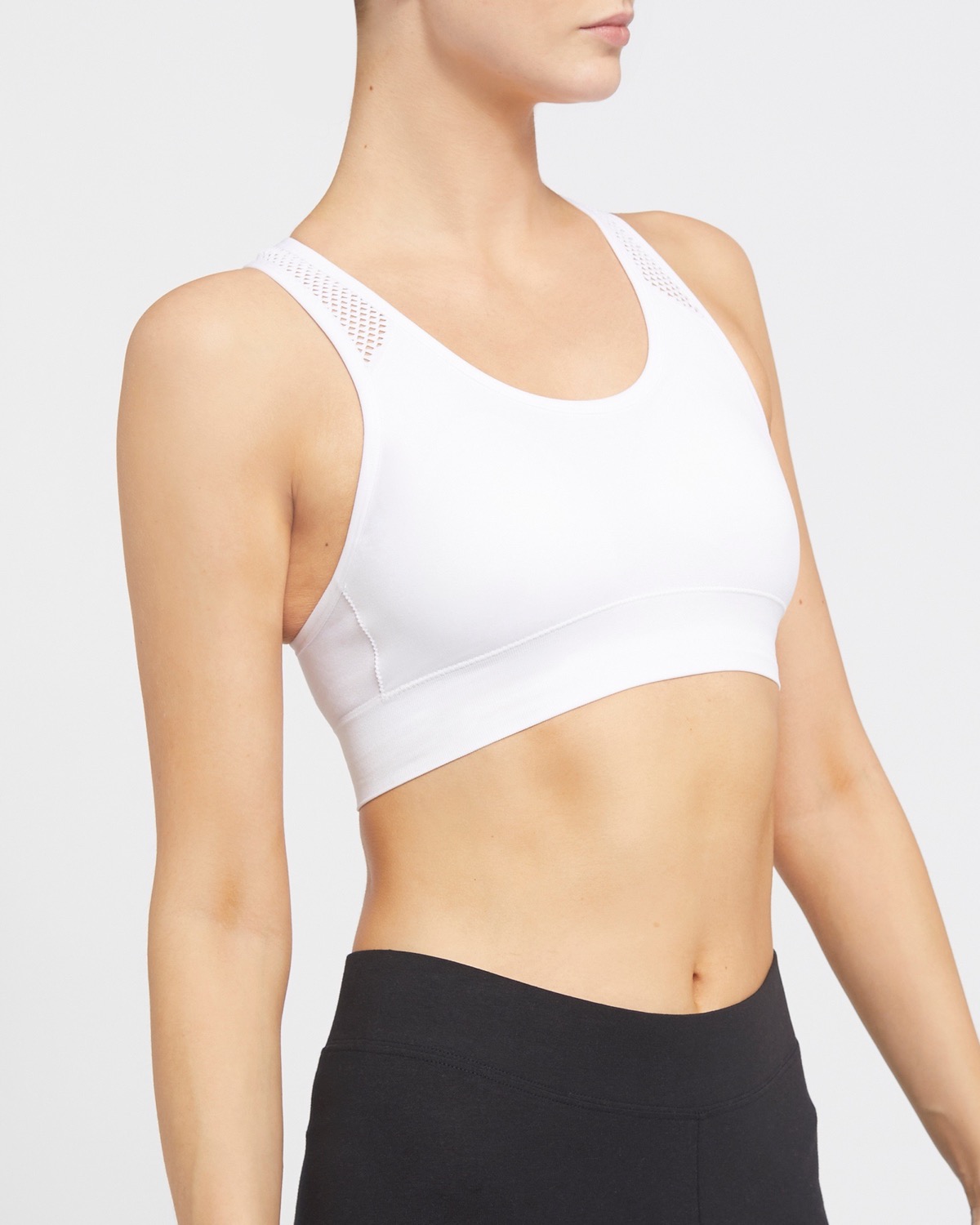 2 X HIGH-IMPACT SPORTS BRA ONLY £12.50! ALL SIZES BLACK & WHITE NON WIRED 