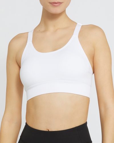 Dunnes Stores  Green Non Wired Seamfree Sports Bra