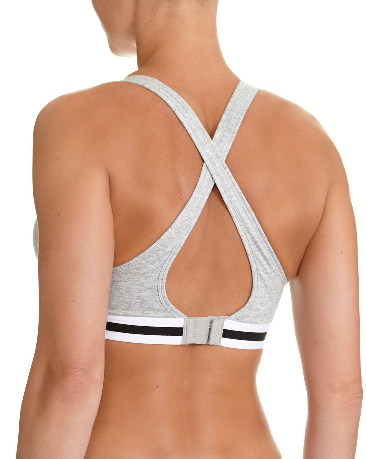 Dunnes Stores  Grey-marl X Back Light Impact Sports Bra