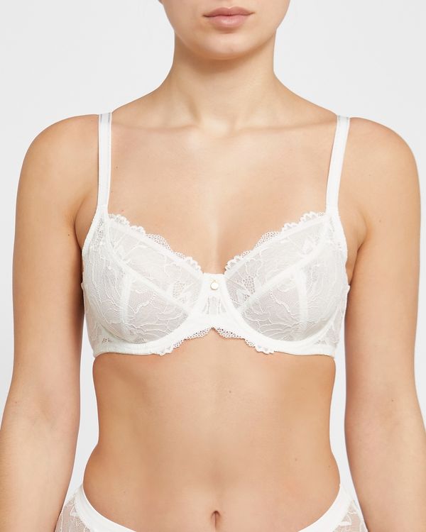 F&F 3 Pack Non Wired Bras 38C, White - Tesco Groceries