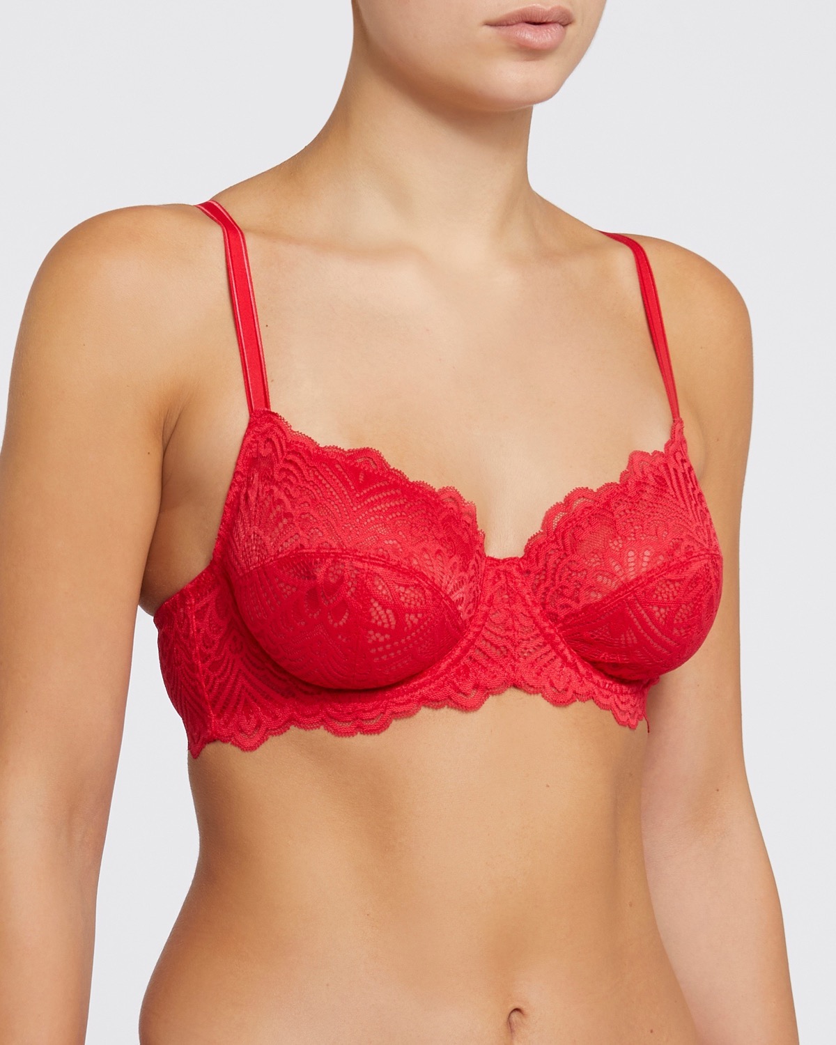 Dunnes Stores  Red Isla Non Padded Lace Bra