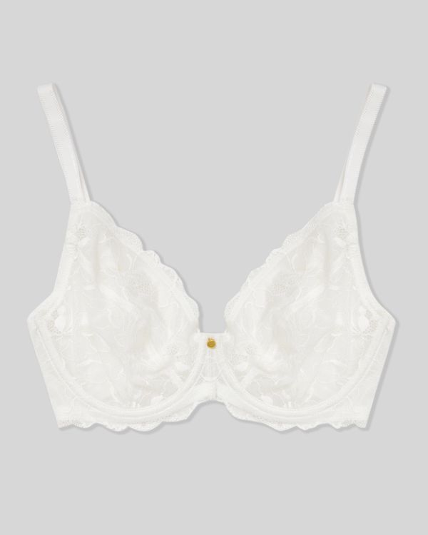Dunnes Stores  Ivory Chloe Non-Padded Wired Plunge Bra (34DD-42F)