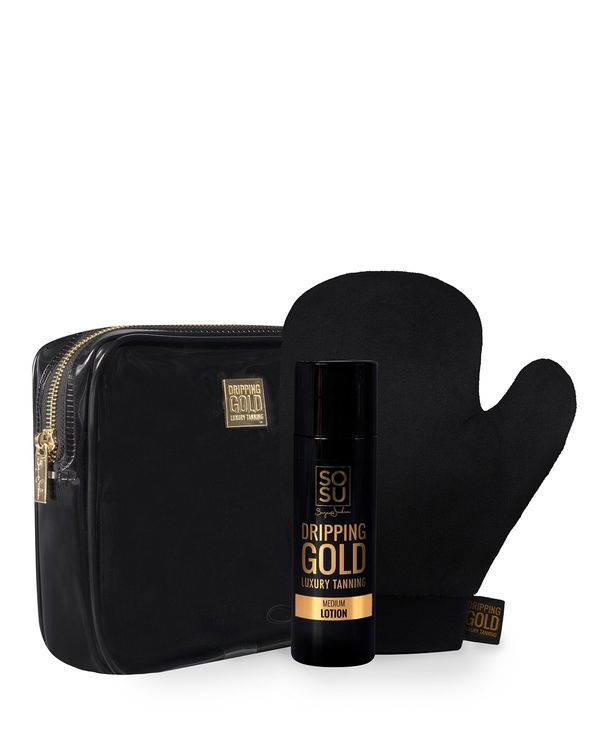 SOSU Dripping Gold Perfect Pair Medium Luxury Tanning Lotion Gift Set