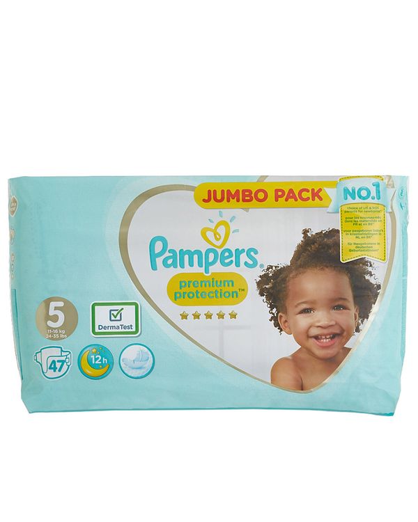 Pampers Premium Protection Jumbo Size 5: 47 Nappies