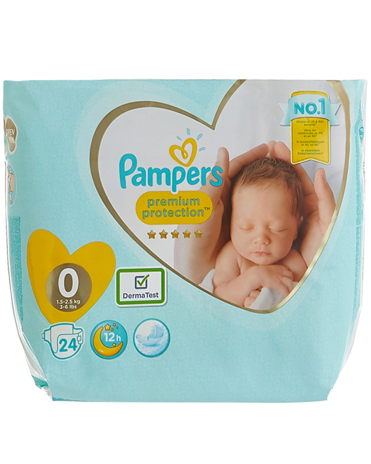 Dunnes Stores White Pampers New Baby Size 0 Carry Pack 24 Nappies