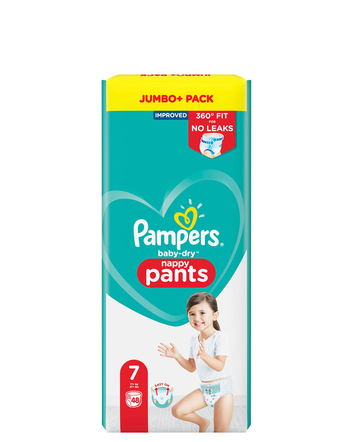 Pampers Baby Dry Pants Size: 7 - 48 Nappies Jumbo Pack
