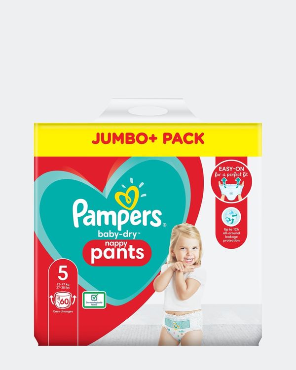 Pampers Baby Dry Pants Size: 5 Jumbo Pack - 60 Nappies