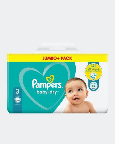 Pampers Baby Dry Size: 3 Jumbo Plus Pack - 100 Nappies