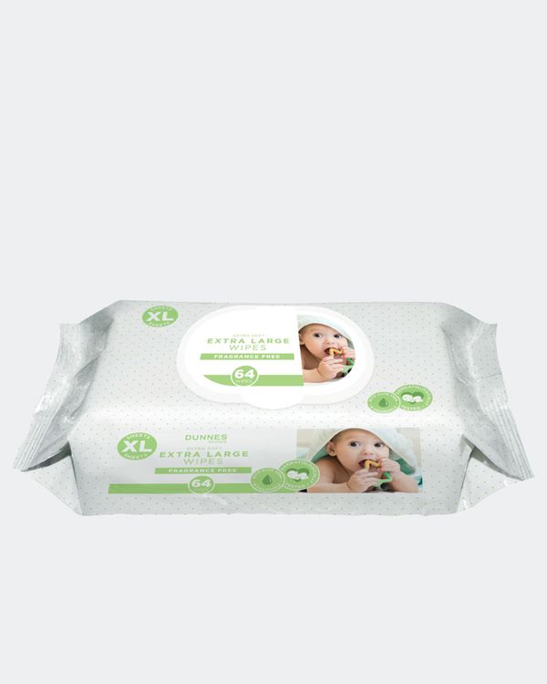 Dunnes Stores XL Fragrance Free Wipes - Pack Of 64