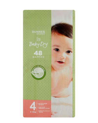 Dunnes Stores Baby-Dry Nappies S4 - Pack Of 48 thumbnail