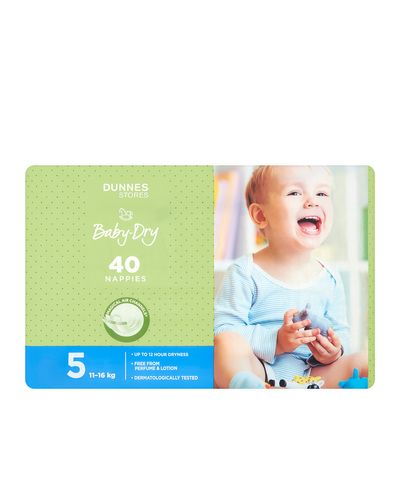 Dunnes Stores Baby-Dry Nappies S5 - Pack Of 40 thumbnail
