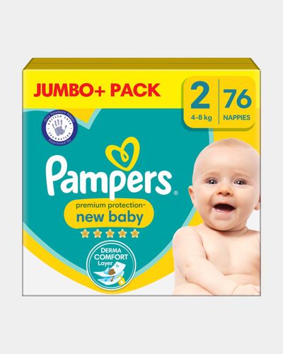 Pampers New Baby Size 2 Jumbo - Pack Of 76 thumbnail