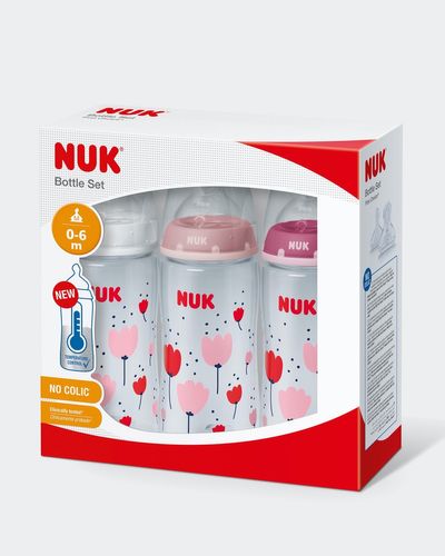 NUK First Choice Temperature Control Triple Bottle Set – Girl thumbnail