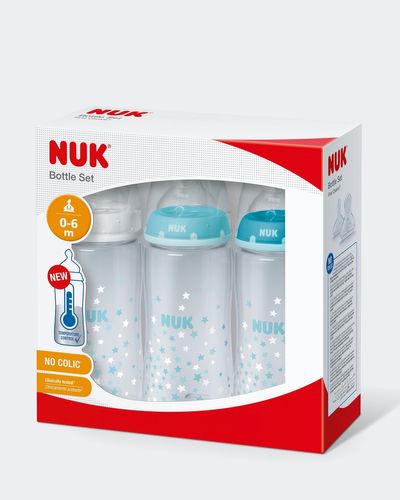 NUK First Choice Temperature Control Triple Bottle Set – Boy