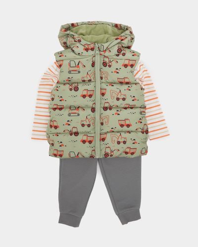 Three-Piece Padded Gilet Set (6 months-5 years)