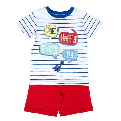 Toddler Slogan Shorts And T-Shirt Set thumbnail