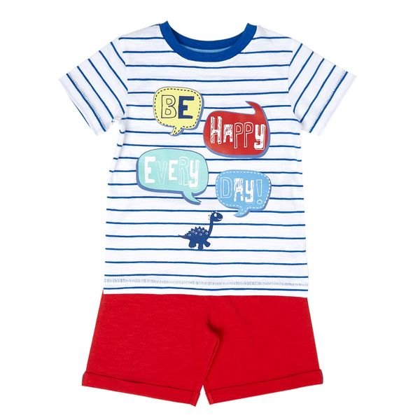 Toddler Slogan Shorts And T-Shirt Set