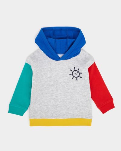 Cotton Rich Colour Block Hoodie (6 months-4 years)