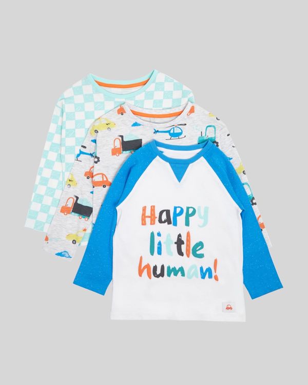Long-Sleeved Top - Pack Of 3 (6 months-4 years)