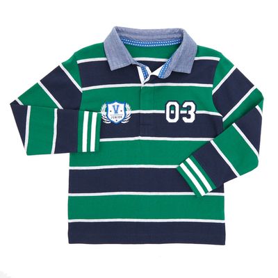 Toddler Stripe Long Sleeve Rugby Top thumbnail