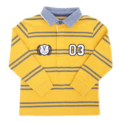 Toddler Stripe Long Sleeve Rugby Top thumbnail
