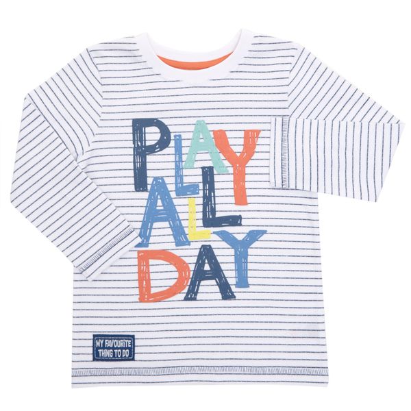 Toddler Play All Day Long Sleeve Top