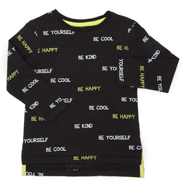 Toddler Be Happy Long Sleeve Top