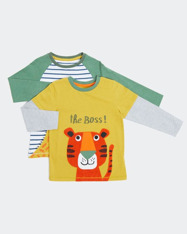 Print Two Pack Long-Sleeved Tee (0 months - 4 years)
