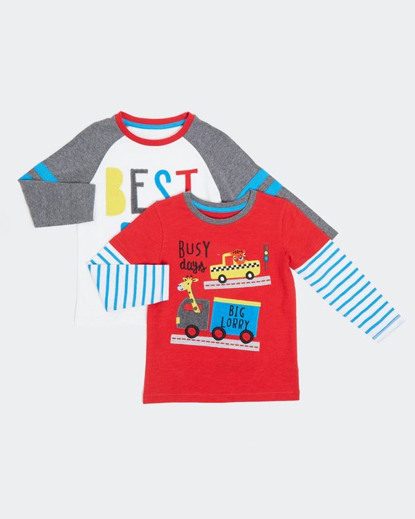 Print Two Pack Long-Sleeved Tee (0 months - 4 years)