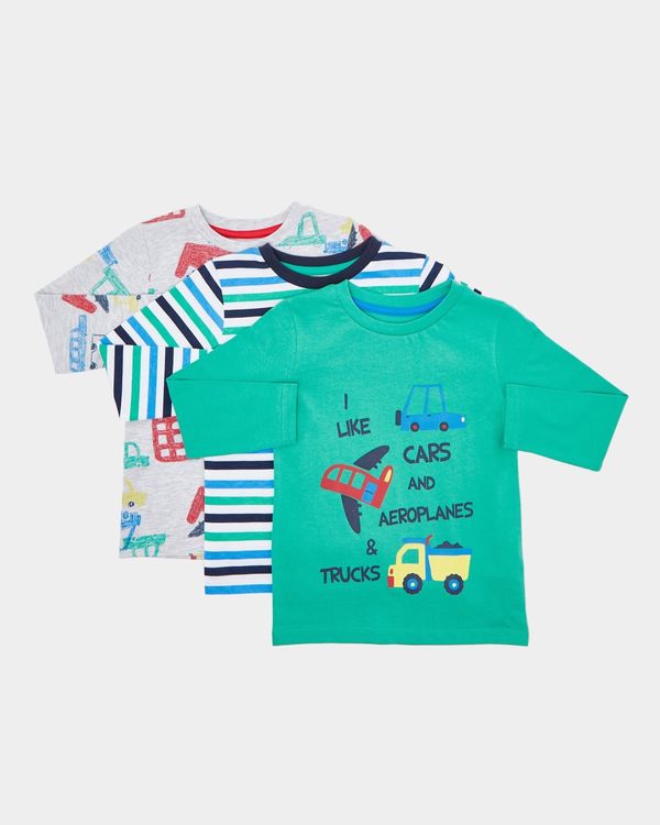 Long-Sleeved Tops - Pack Of 3 (0 months-4 years)