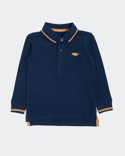 Long-Sleeved Pique Polo (6 months - 4 years) thumbnail