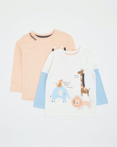 Long-Sleeved Print Tops - Pack Of 2 (6 months - 4 years)