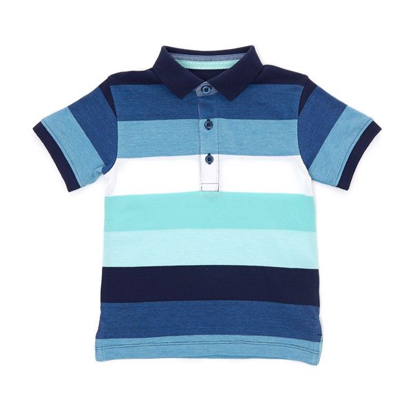 Toddler Short Sleeve Stripe Polo