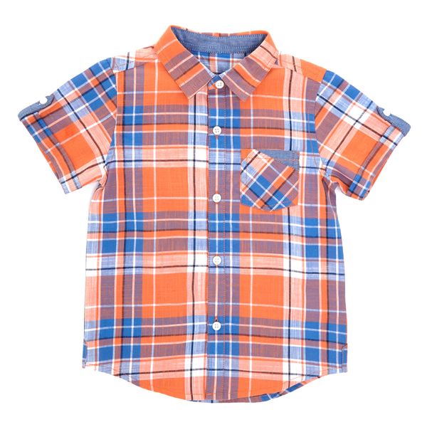 Toddler Short Sleeve Check Shirt