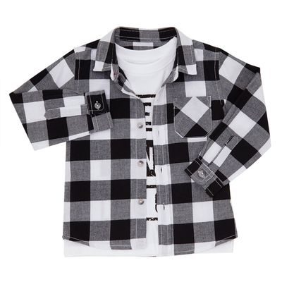 Toddler Monochrome Shirt And T-Shirt Set thumbnail