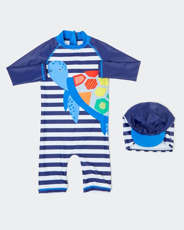 Dunnes Stores | Navy Unitard And Hat (6 months - 6 years)