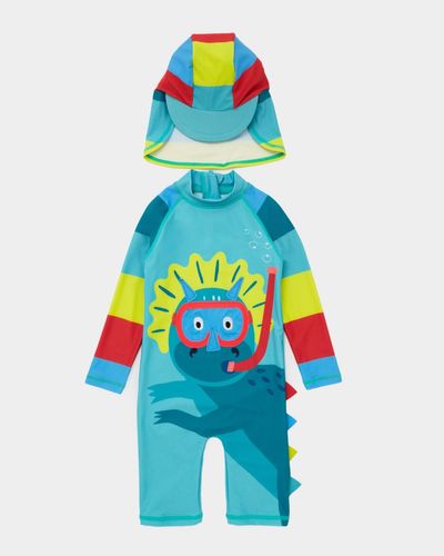 Dino Snorkel Unitard And Hat (6 months-6 years) thumbnail