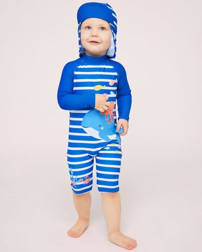 UV Protected Whale Unitard (0 Months -6 Years)