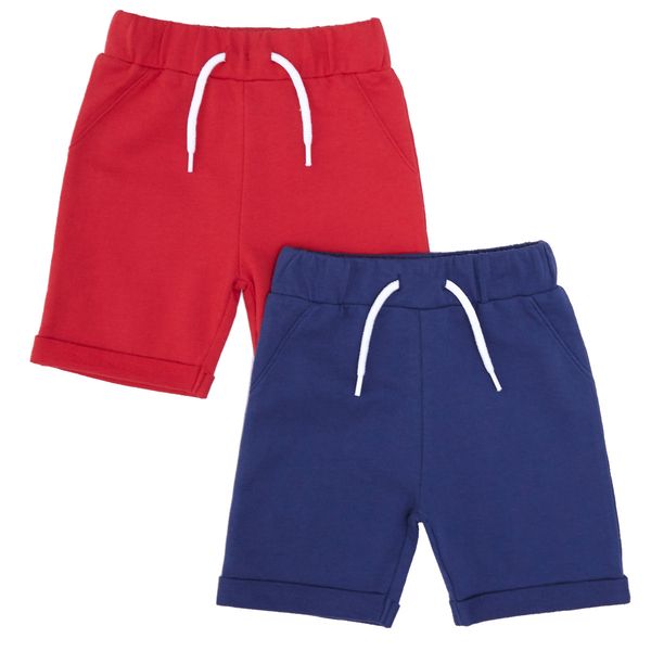 Toddler Loop Back Shorts - Pack Of 2