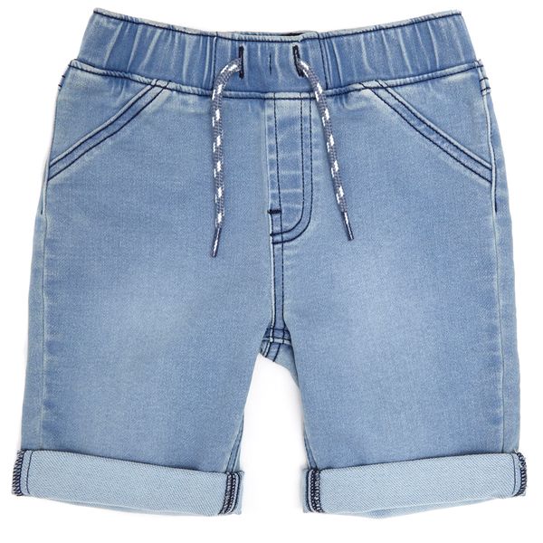Toddler Blue Knit Shorts