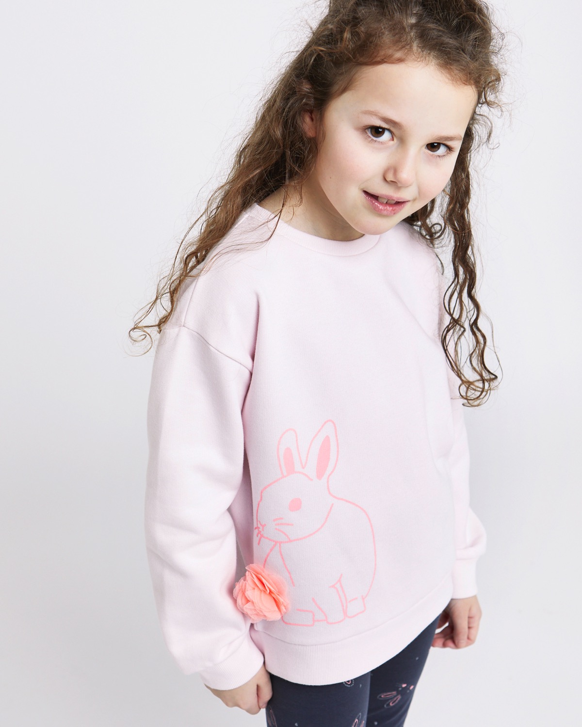 Dunnes Stores | Pink Leigh Tucker Willow Bella Buny Sweatshirt