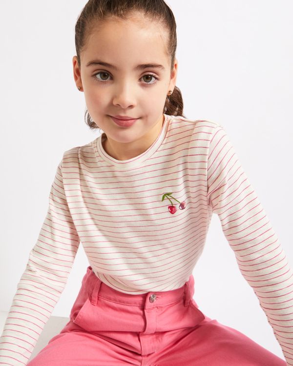 Dunnes Stores | Stripe Leigh Tucker Willow Eloise Stripe Top (3-13 years)