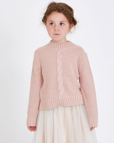 Leigh Tucker Willow Fern Cable Knit Jumper thumbnail