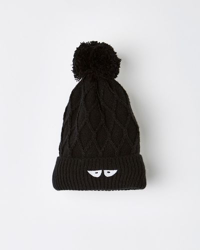 Leigh Tucker Willow Logan Cable Beanie With Bobble thumbnail