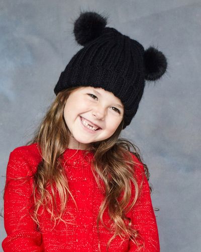 Leigh Tucker Willow Mable Double Bobble Beanie thumbnail