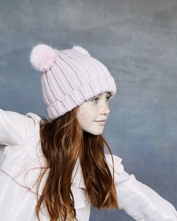 Leigh Tucker Willow Macey Double Bobble Beanie