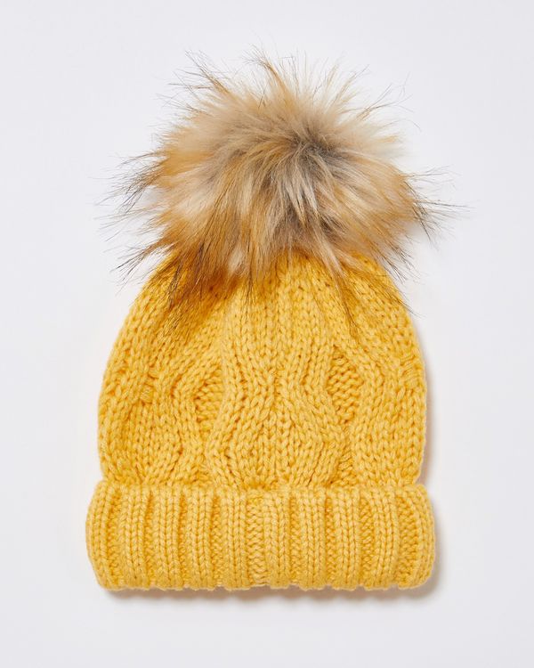 Leigh Tucker Willow Brooke Cable Hat With Pom Pom