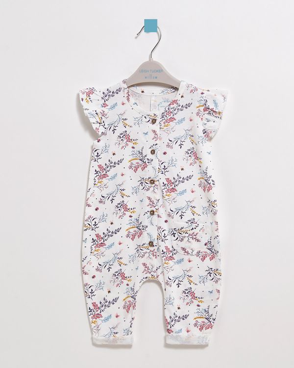 Leigh Tucker Willow Scarlet Baby Romper