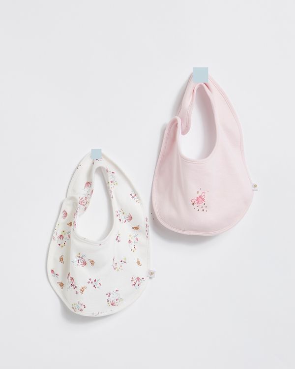 Leigh Tucker Willow 100% Cotton Bee Bibs - Pack Of 2