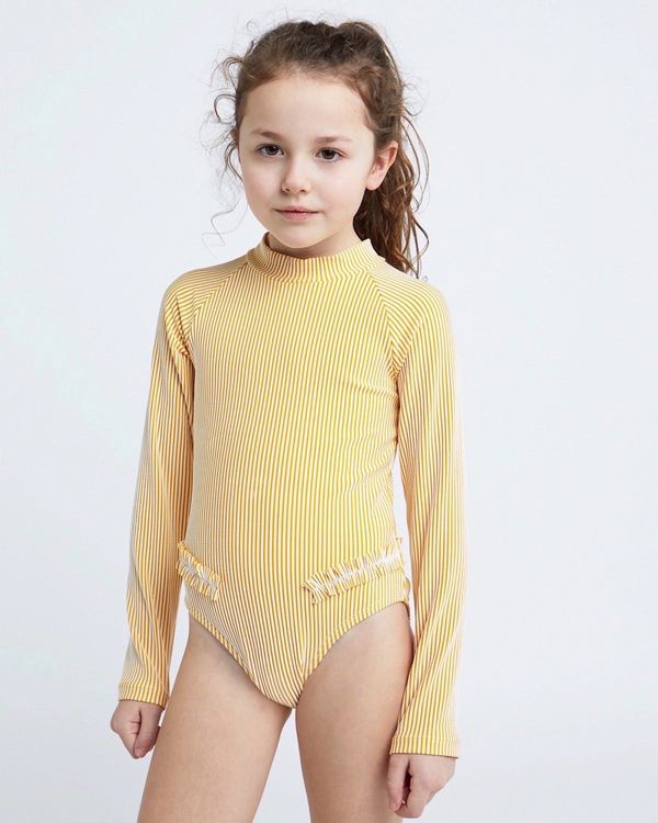Leigh Tucker Willow  Iris Girls Long-Sleeved Swimsuit